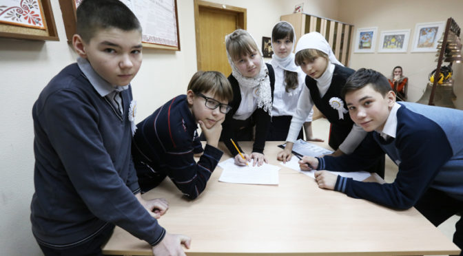 команда детской воскресной школы приняла участие в интеллектуальных играх посвященных истории православного крыма